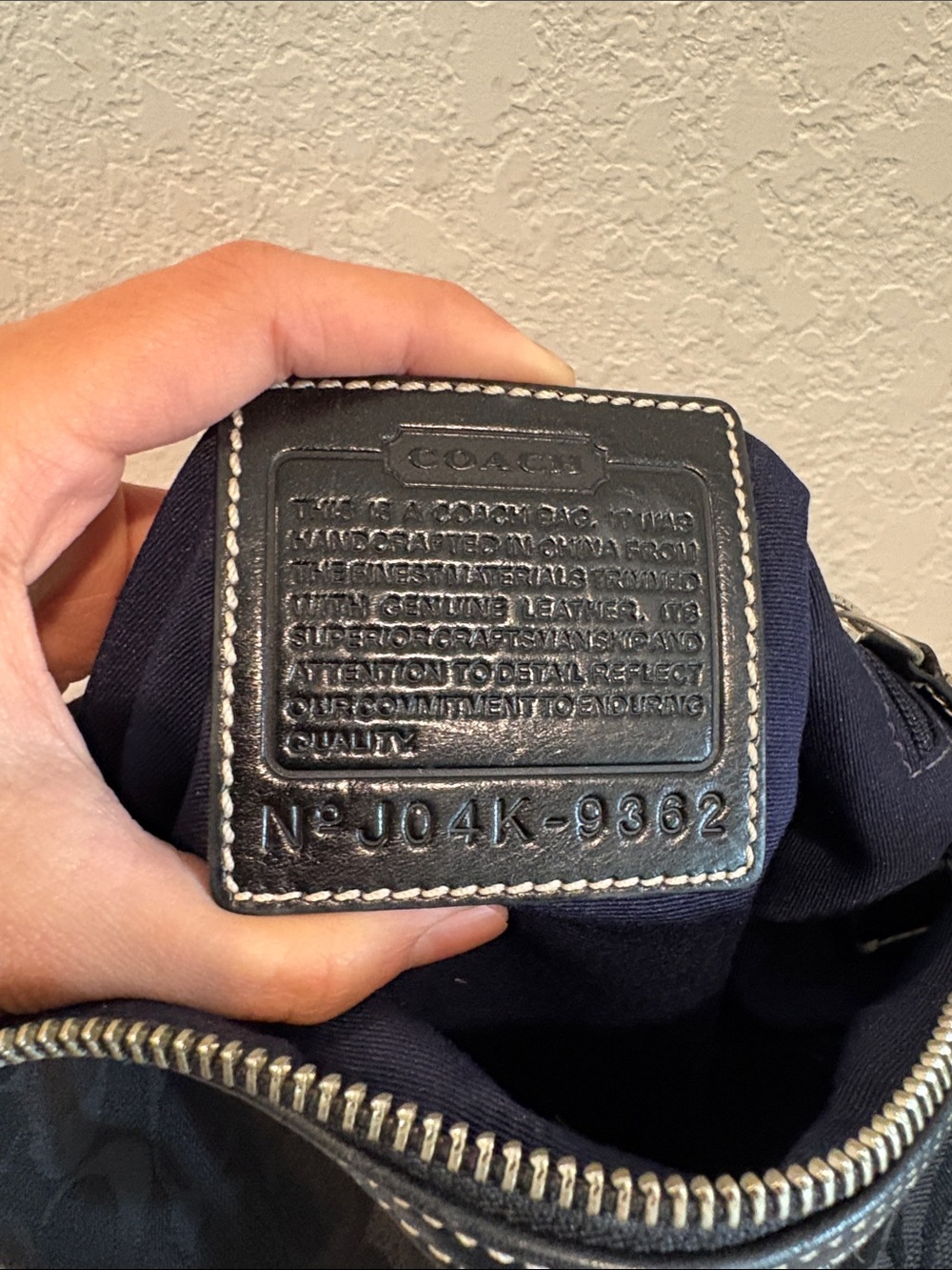 Coach Classic Black Signature Canvas/Leather combo Crossbody Bag - Picture 11 of 15